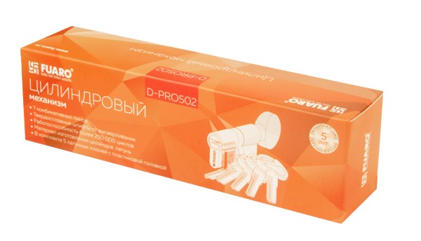 Цилиндровый механизм (D-PRO502/60) D-PRO5002Knob60(25+10+25) CP хром 5Key