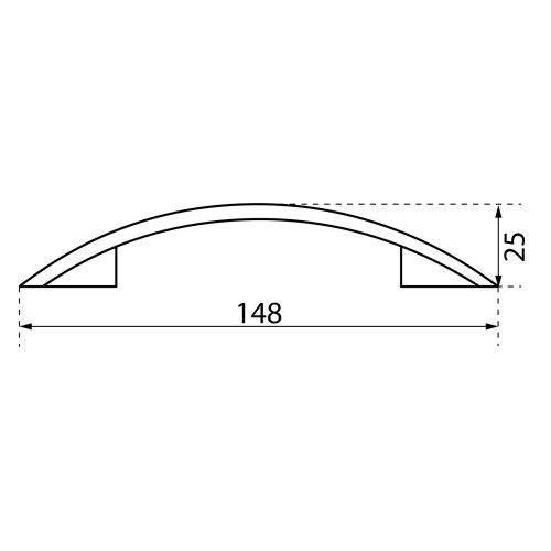 StahlBuro P100-96 2шт., KOD дерево. Ручка-скоба мебельная (35, 350)