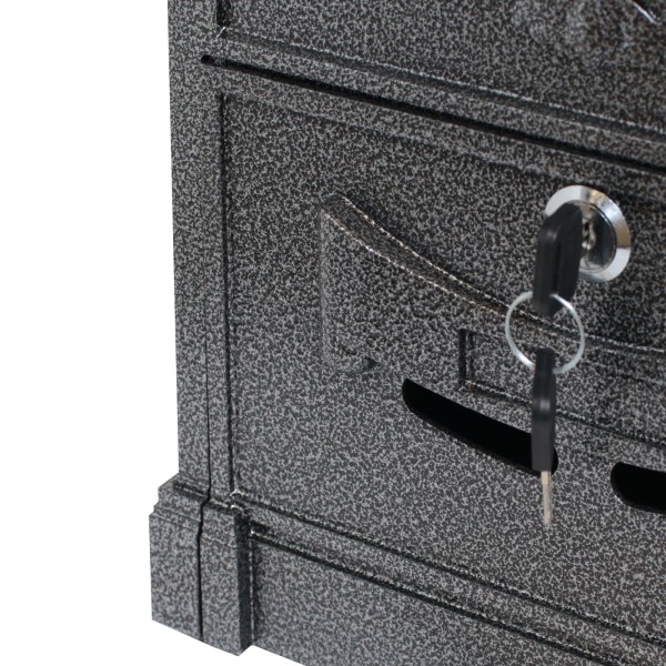 Ящик почтовый АЛЛЮР №4011 "Герб" серебро (5)