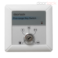 Переключатель режимов с ключом DOORLOCK FSS5 серебристый, 5 режимов