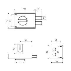 АЛЛЮР ЗН 1-3А-1 Замок накладной (20)