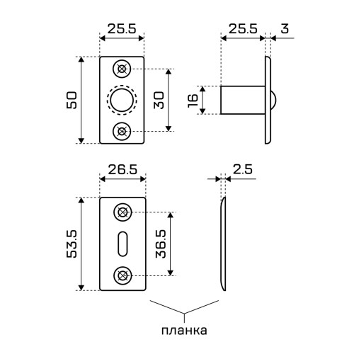 Фиксатор шариковый СТАНДАРТ 588 GP золото ЕВРОПАКЕТ (300,50)