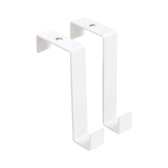 АЛЛЮР КДН-2 (20х40) белый 2 шт. Крючок на дверь навесной (30)