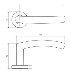 АЛЛЮР 1802 SS BL матовый черный INOX нержавеющая сталь Комплект ручек (20)