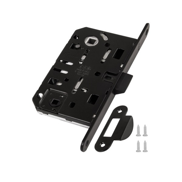 B01102.50.93.567 Защелка врезная WC (черный) MEDIANA EV. (инд.упак+B01000.13)