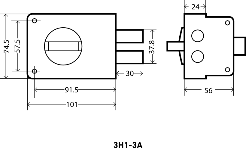 АЛЛЮР ЗН 1-3А Замок накладной (20)