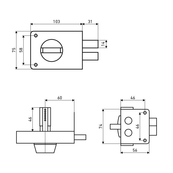 АЛЛЮР ЗН 1-3А Замок накладной (20)