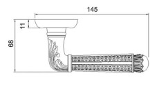 RENZ DH 63-10 МАВ Альбино бронза античная матовая Комплект ручек (20)