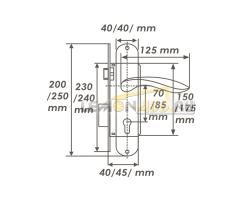 ЗАМОК ВРЕЗНОЙ N189-70Л