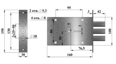 Герион &quot;Стилет  5 кл., 3 ригеля Замок врезной (10)
