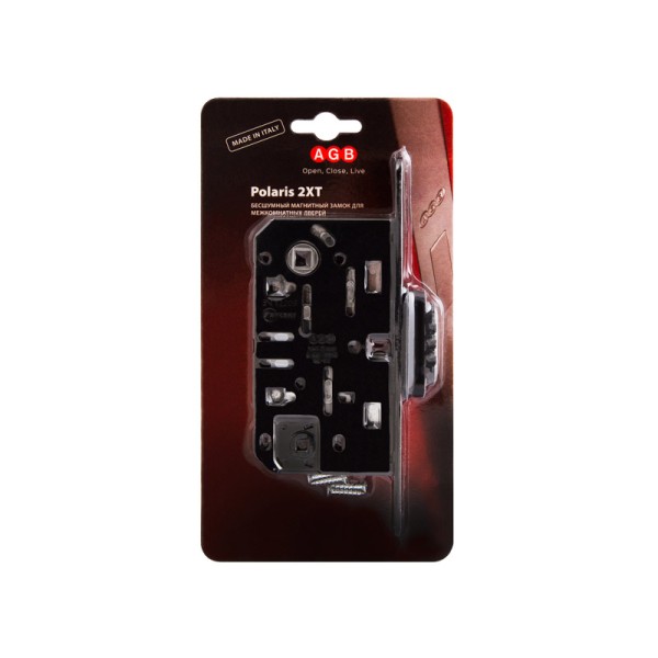 B06102.50.93.567 Защелка врезная WC (черный) с отв. пл. B02402.05.93 MEDIANA POLARIS