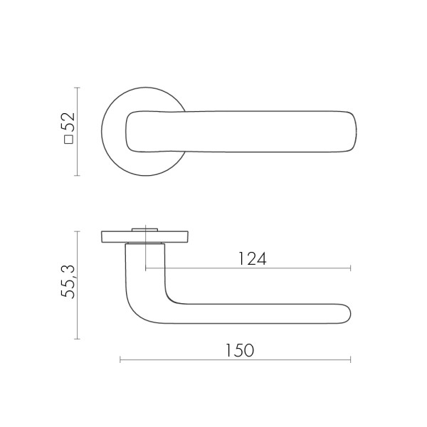 Ручка раздельная R.SLR52.PRIDE BL-24 черный