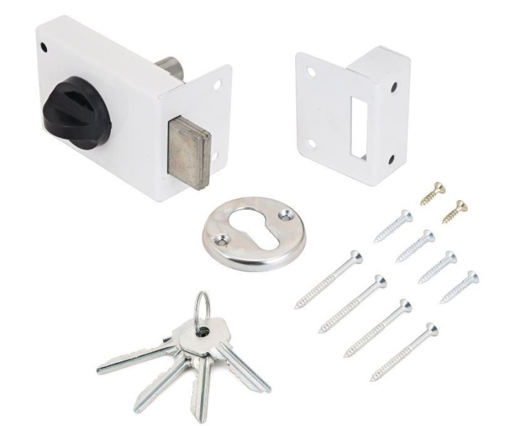 Омега Д-град ЗН 1 белый Замок накладной (30)