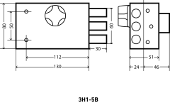 АЛЛЮР ЗН 1-5 В Замок накладной (20)
