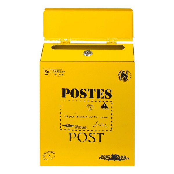 Ящик почтовый АЛЛЮР №3010 желтый (4)