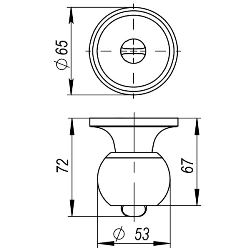 Ручка защелка DK682 SN-ET (6082 SN-E) (кл./фик.) мат. никель