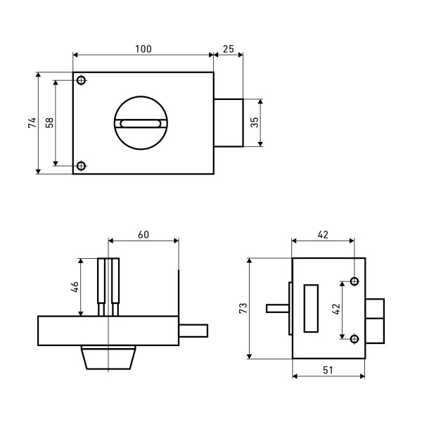 АЛЛЮР ЗН1-1 А Замок накладной (20)