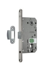 Гардиан "SOFT 11 P" Ni пластик.без ЦМ м/о 85мм Замок врезной (30)