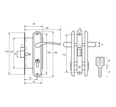 АЛЛЮР ЗВ 7-132/85 AB ст. бронза Замок врезной с/руч (20)