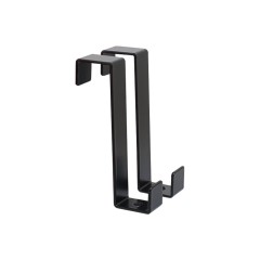 АЛЛЮР КДН-1 (20х20) черный 2 шт. Крючок на дверь мебели навесной (100)