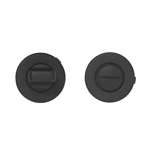 Сантехническая завертка к ручкам АЛЛЮР 1800BK WC BL матовый черный (100,10)