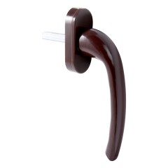 Ручка для пластик.окон ЛУНА (HOPA) штифт 35мм корич. Упакованная (100)