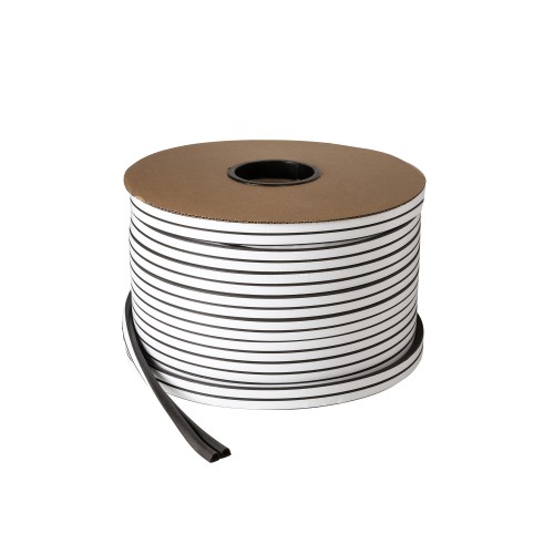 Уплотнитель самоклеящийся ADH/D-14,2x12,7mm, BLACK черный 120 m