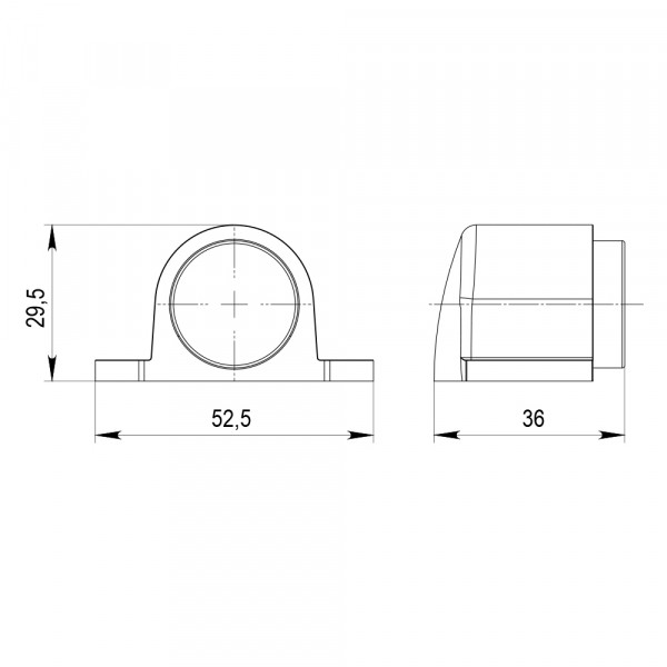 Упор дверной напольный DFIX/MF52 (DSM-52) магнитный CP-8 хром