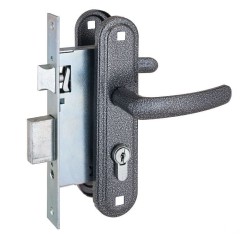 Омега Д-град ЗВ7.02 серебро м/о 55 Замок врезной с/руч (10)