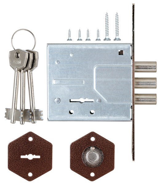 Замок врезной сувальдный ЗВ8-6/13 (без отв. планки), 3 кл. /73100/