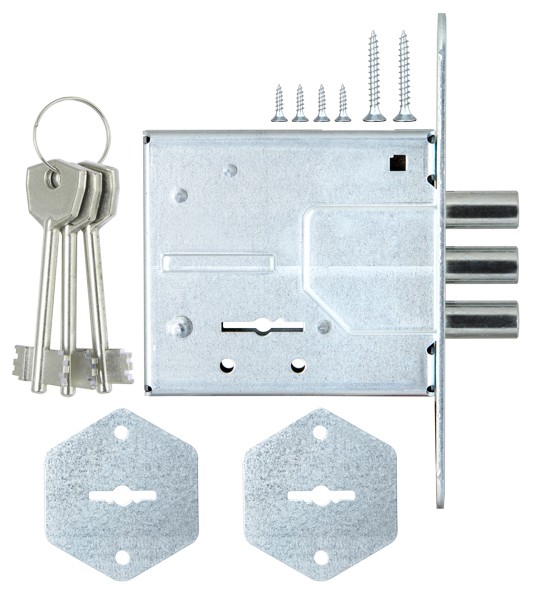 Замок врезной сувальдный ЗВ8-4С/1 (без отв. планки), 3 кл. /76601/