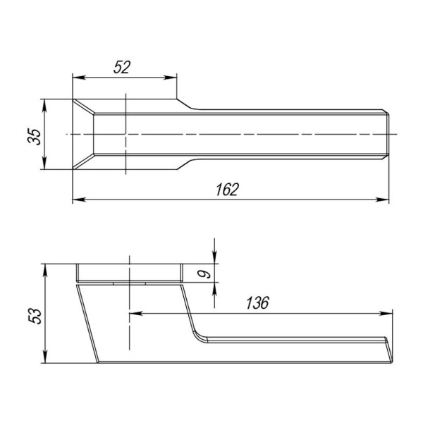 Ручка раздельная K.QSL52.TITAN BL-24 черный