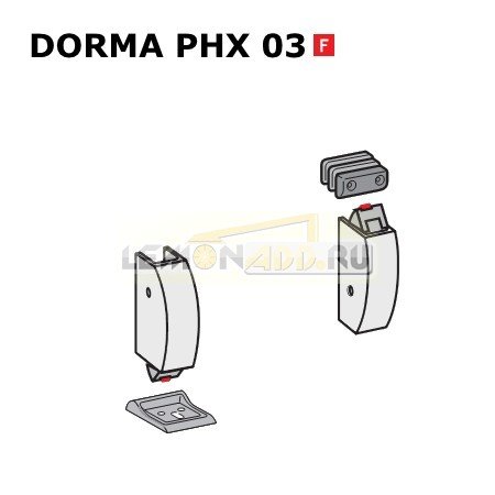 DORMA PHX 03 F (антипаниковое устройство серии PHA 2000 / PHB 3000)