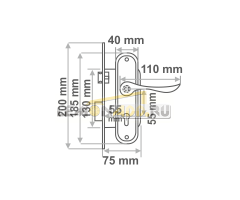 ЗАМОК ВРЕЗНОЙ 124