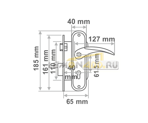 ЗАМОК ВРЕЗНОЙ 109