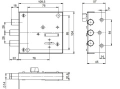 Симеко БИФ-0090*4 ЗД Замок накладной (20)