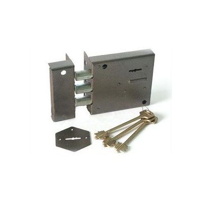 Симеко ЗН-1*3 4 ригеля, 3 кл. Замок накладной тяж. (10)