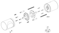 Ручка раздельная R.ART52.BALANCE FSG-39 флорентийское золото