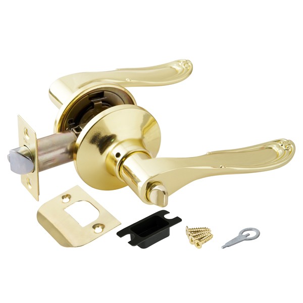 Ручка защелка DK630 PB-BK (6030 PB-B) (фик.) золото