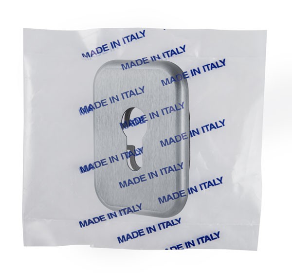 Декоративная Квадратная накладка на цилиндр ET-DEC SQ (ATC Protector 1) SC-14 Матовый хром