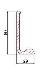 dormakaba TST Профиль быстрого трека TST L=3125мм, E6/C0