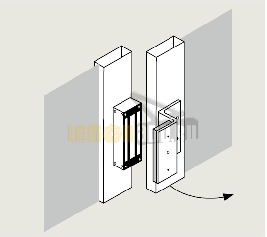Электромагнитный замок dormakaba EM7500-F AH