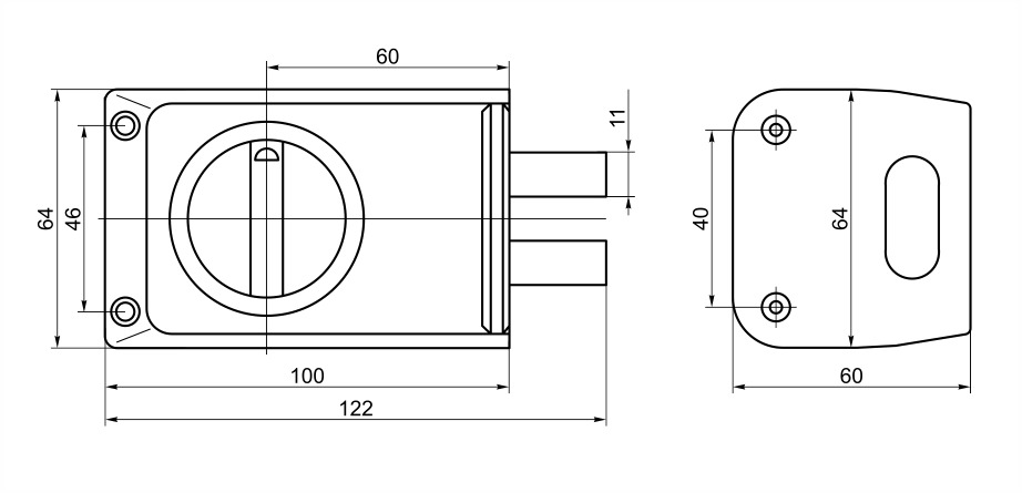 Рязань ЗНД-1А  88400 Замок накладной (20)