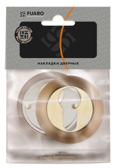 Накладка под цилиндр ET.R.RM54 (ET RM) SG/GP-4 матовое золото/золото