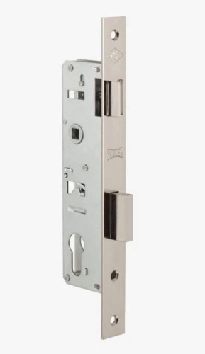 KALE 153  20mm W/B никель б/о б/накл.б/мех м/о 85мм без ЦМ Замок врезной б/руч (30)