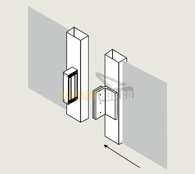 Электромагнитный замок dormakaba EM7500-S AH