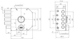 Сенат ЗНС3М-4 5кл. 370 Замок накладной тяж (6)