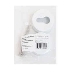 Накладка для ц/м СТАНДАРТ 0200 WHITE БЕЛАЯ INOX нержавеющая сталь (100,5)