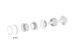 Ручка поворотная BK6.K.ART30 FSG-39 флорентийское золото