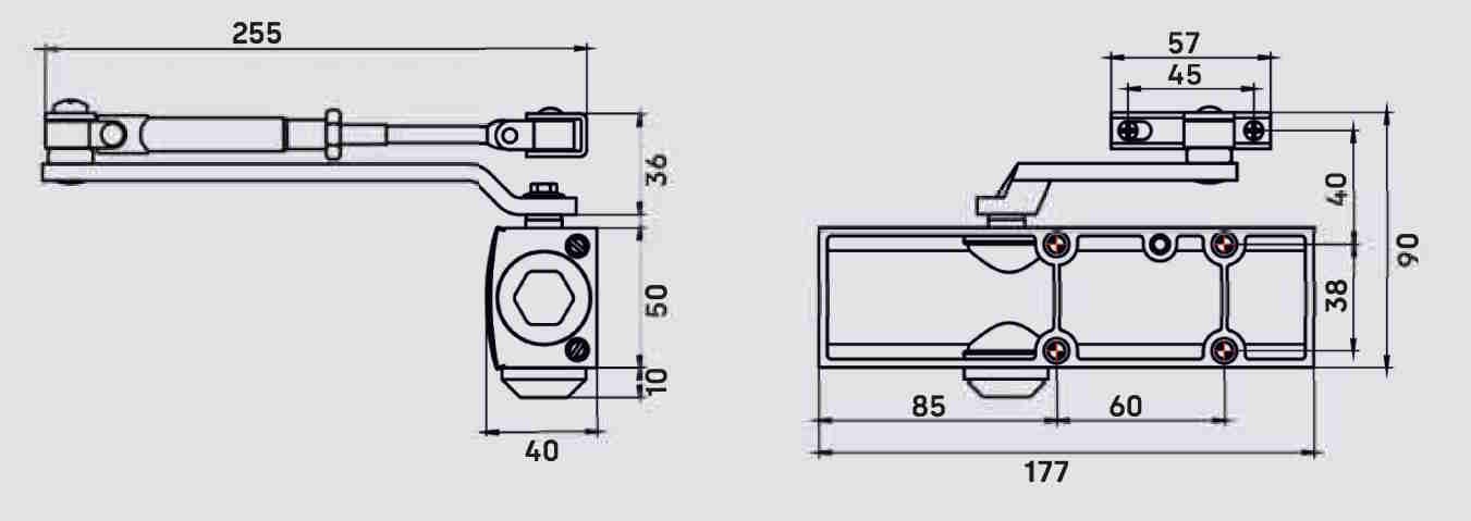 Дверной доводчик dormakaba TS Level I